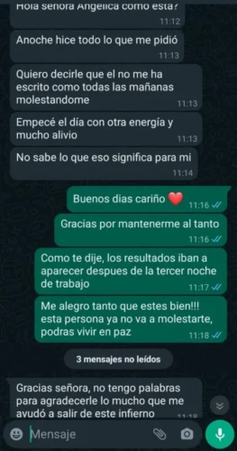 Testimonio de cliente 8 - Trabajo de magia - Energias Meraki